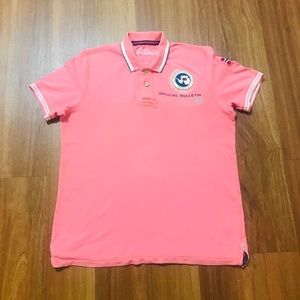 Napapijri Geographic Mens Polo Pink Size L